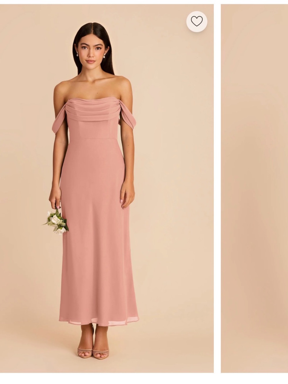 Mischa Chiffon Dress - Dusty Rose